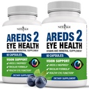 NEW AGE AREDS 2 Eye Vitamin Contains Bilberry 6000 mg Lutein (32 mg), Grape tohum (6000 mg), Eyebright (1000 mg), ve Zeaxanthin (8 mg) - 120 Kont