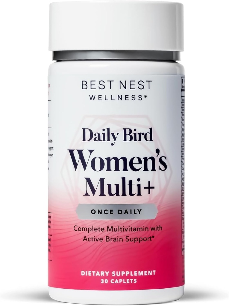En İyi Nest Wellness Women's Multi Plus - Brain & Body Health Support Supplement - Enerji Desteği için Korkunç Demir Supplement - 30 Capsules