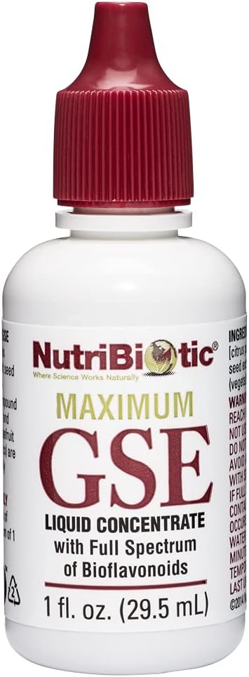 NutriBiotic – maksimum GSE, 1 Oz Liquid | Grapetre Tohum Üret Premium Mekanik Biyoflavonoyaklarla | Yüksek Potent, Vegan, Gluten Free & Non-GMOMO
