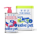 Yerli Pet The Daily Dog Supplement (60 Scoops) & Salmon Oil for Dogs & Cats (8 Oz) - 11 in 1 Multivitamin & Pure Omega-3 Fish Oil Supplement for Skin & Coat, Joint, Heart Health & Anti-Inflammatory