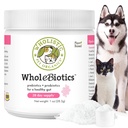Wholistic Pet Organics WholeBiotics - Daily Dog Probiyotiks for Digestive Health Support & Immune Boost - 9 Strains - Prebiyotiks & Probiyotiks for Dogs & Cats - Gut Health for Dogs - 1 Oz - 28 Scoops