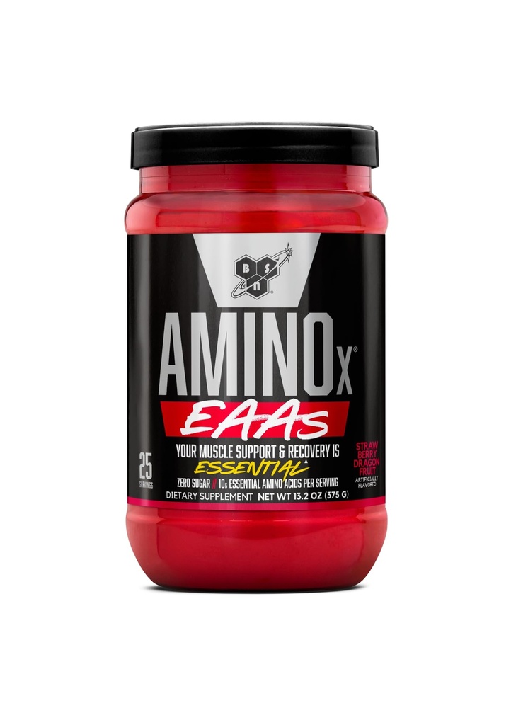 BSN Reese XAs, Muscle Recovery & Endurance, 10g Essential Amino Asits, 5g BCAAs, Zero Sugar, Caffeine Free, Strawberry Dragonfur, 13.2oz, 25 Hizmet