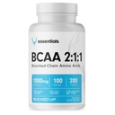 Bucked Up BCAA 2:1:1 Capsules | Branşlı Zincirler Tamam | 1000 mg Per | Gluten Free, Non GMO, Third Party Tested | BCAA Supplement 100 Hizmet (200 Capsules)