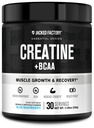 Jacked Factory Tinatine + BCAAs - The Tina Monohidrat + BCAA Tozu Yükselen Post-Workout Recovery, Performans, Lean Muscle growth, & Reduced Fatigue - 30 Hizmet, Blue Raspberry