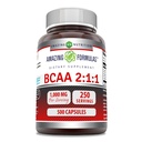 Amazing Formulas BCAA 2:1:1 1000 Mg Per | Capsules | Branşlı Zincir Pili Asitler Tamam | Non-GMO | Gluten-Free | ABD'de Yapılacak (1 Pack, 500 Count)