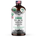 NaturoBliss Organik Siyah Tohum Yağı 100 Virgin Cold Pressed in Glass Şişe Omega 3 6 9 Super Antioksi Immune Support Joints Mobility Digestion Hair Skin Vegan Gluten-Free NonGMO USDA Sertifikalı 16oz