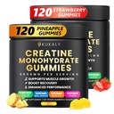 Erkekler ve Kadınlar için Kretan Monohidrat Gummies, 9000MG Kretine Gummies Sugar Free -BCAA 2:1, B12 B6 Boost Strength, Focus & Endurance, Vegan, Non-GMO