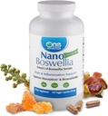 One Planet Nutrition Nano Boswellia 500 mg Veggie Capsules (120 Servings), Boswellia serrata Resin, Supports Cognitive Function for Brain Health, Non-GMO, Vegan, Gluten-Free