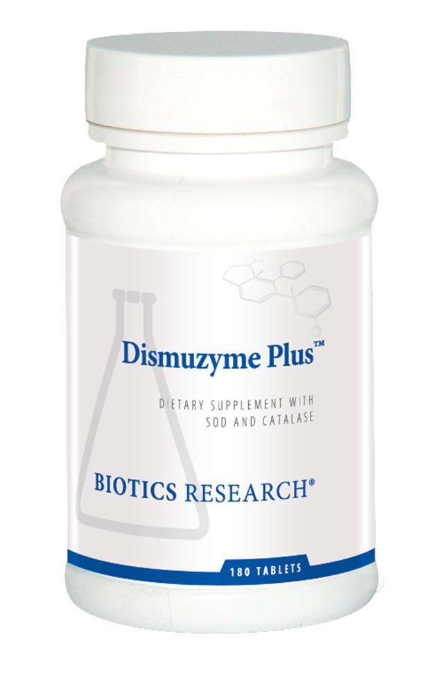 Biotics Research Dismuzyme Plus High Antioksi Activity, Supports Immune System, Comfort and Joint Flexion, 180 Tablets