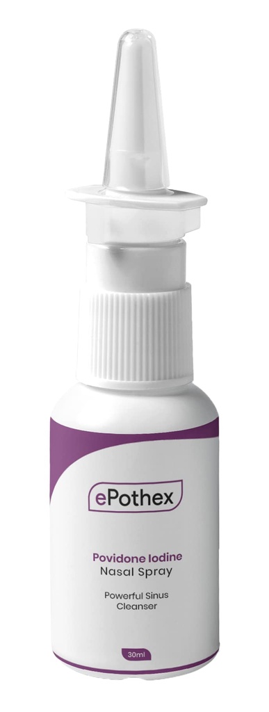 EPOTHEX Povidone Iodine Nasal Spray (0.6%) - Travel Friendly - 30ml