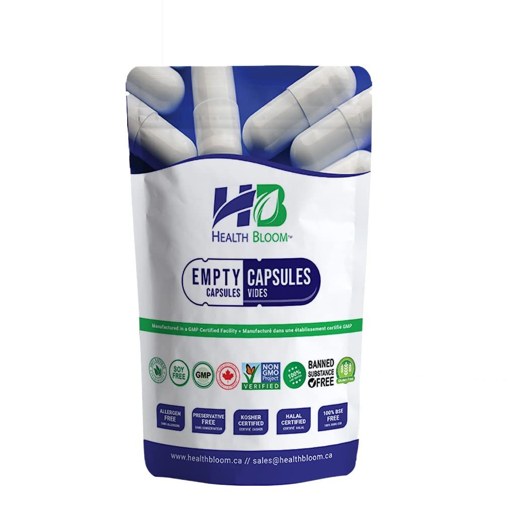 100 Count Empty Gelatin Capsules Size 00 Natural