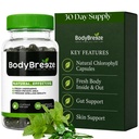 İç Deodorant Supplement | Natural Chlorophyll 30 Capsules for Body Odor Control, Gut Health, and Fresh Breath | Vegan, Detox Support & Skin Health | Odor Eliminator for Men & Women Women