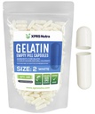 XPRS Nutra Boyutu 2 Boş Kapsüller - 100 Kont Boş Gelatin Capsules - Pills DIY Capsule - Pure Bovine Pill Gel Caps For Do-It- Yourself Supplements (Beyaz)