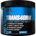 Evlution Thermogenic Fat Comb Support Toz Beslenme Trans4orm Hızlı Enerji Tozunu Desteklemek için Hızlı Metabolism Kilo Kaybı ve Zihin Odaklığı CLA Carnitine ve Alpha GPC - Blue Raz