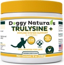 Gerçektensine Plus L-Lysine for Cats Immune Support Oral Toz 8oz/226g - Tüm Yaşların Kedileri ve Kittens, Runny Nose Sneting, Watery Eyes Chicken Liver Flavor (U.S.A)(226 Grams (900 mg / Scoop)