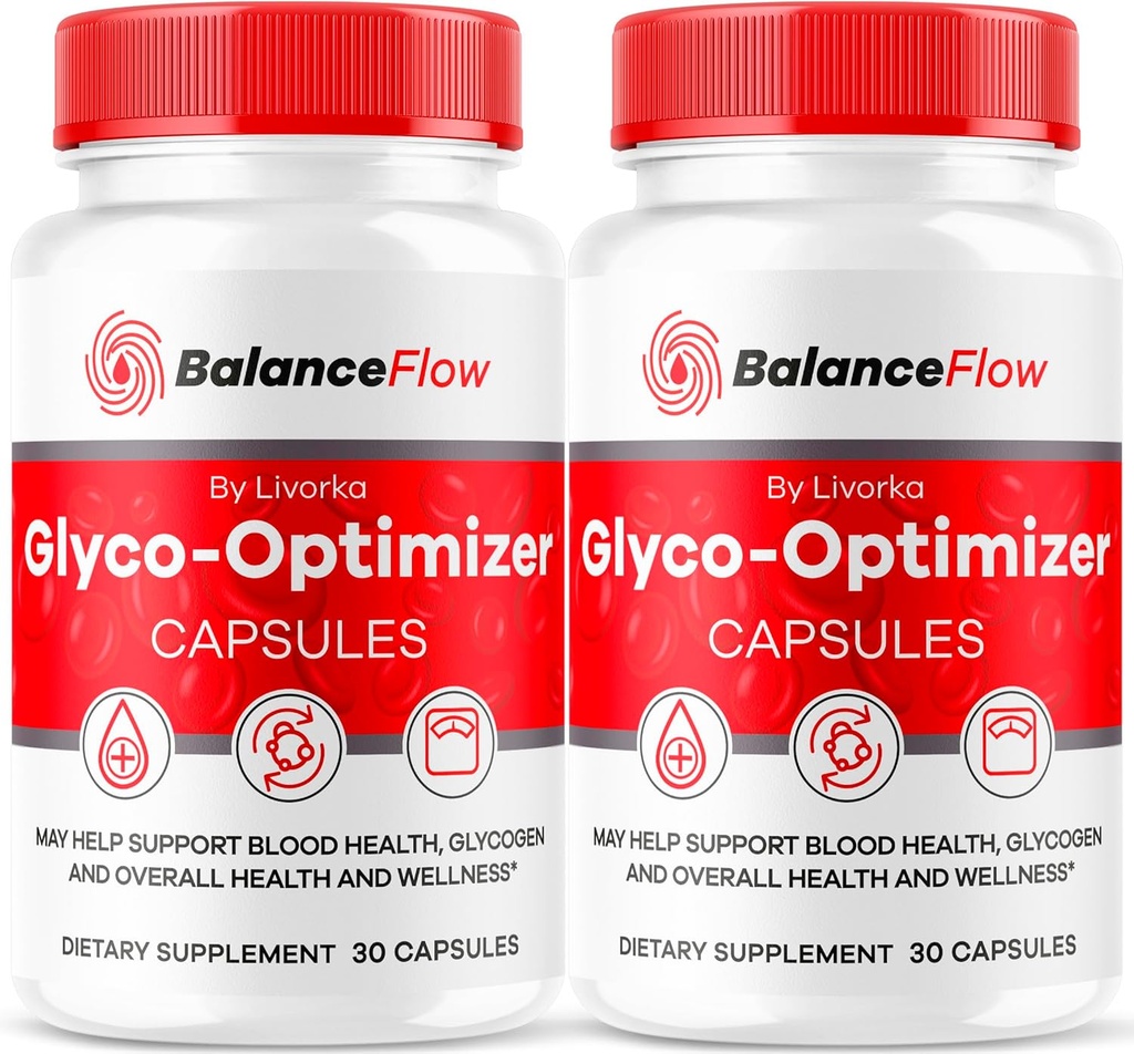 (2 Pack) Denge Akışı Glyco Optimizer, Balance Flow, Balance Flow Glycol Optimizer Supplement, BalanceFlow Support Capsules, Balance Blood Support Advanced Formula, 60 Capsules için 2 Ay Boyunca Gelişmiş Formula, 60 Capsules