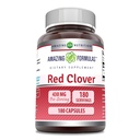 Amazing Formulas Red Clover 430 Mg Supplement | Capsules | Non-GMO | Gluten-Free | Made in USA (1 Pack | 180 Count)