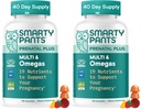 SmartyPants Prenatal Multivitamin Gummies, Omega 3 (DHA/EPA), Torchfolate, Biotin, Vitamin D3, C, B12, B6, A, K & çinko, Gluten Free, 120 Kont (40 Day Supply) (Pack of 2)