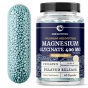 Magnezyum Glycinate 400 mg | Yüksek Abvitamin Magnezyum for Sleep, Calm, Muscle Relaxation, Heart, Bone & Nerve Support for Women & Men | Advanced Microbeadlets | Chelated Mag Glycinate | 60 Ct.