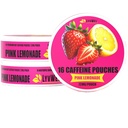 LyvWel 72 mg Caffeine Energy Pouches | Nootropic Focus & Neuro Support | 3Pack with 16 Pouches Per Can | Tütünsiz, Nicotine-Free, Quick Energy Çözüm (3 Paket, Pink Lemonade)
