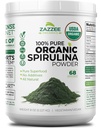 Zazzee USDA Organik Spirulina Toz, 8 Ounces, 68 Hizmet, Sertifikalı Kosher,% 100 Pure, Non-Irradiated, Mess-Free Wide Mouth Konteyner, Fresh Koku ve Neutral Tadı, ABD'de Yapıldı