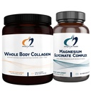 Sağlık Magnezyum Glycinate Kompleksi (60 Capsules) & Whole Body Collagen (30 hizmet) Sche - High Abxia Magnezyum with Premium Collagen Toz to Support Bones, Skin & Commons