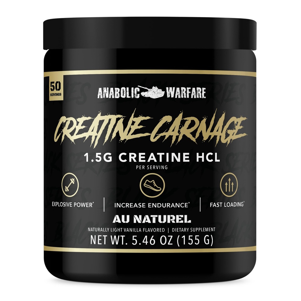 Tinatine Carnage, Kretine HCL, Supports Optimal Strength, Endurance, Muscle Mass ve Hızlı Yük *