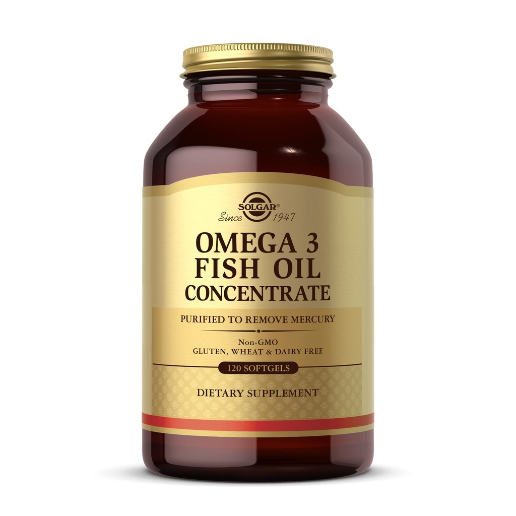 Solgar Omega-3 Balık Yağı - 120 Softgels - Ortak ve Metabolik Sağlık için Destek - Gluten Free, Non-GMO, Dairy Free - 60 Hizmetler
