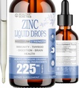 Çocuklar, Erkekler ve Kadınlar için sıvı çinko damlaları | Organik Ionic çinko Sulfate | Immunity, Mood, Brain Thyroid | 30 Day Supply / 2 Oz Oz