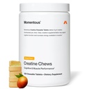 Momentous Creatine Chews - Creatine Monohydrate - Supports Strength, Lean Muscle, & Recovery for Men & Women - NSF Certified for Sport - 150 Chewable Tablets - Mango