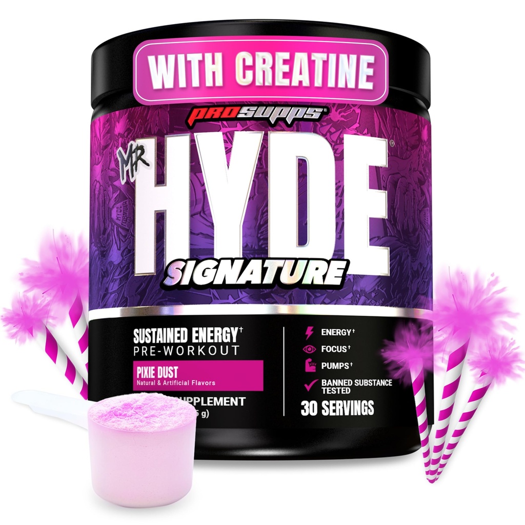 PROSUPPS Bay Hyde Signature Pre Workout Toz with Tinatine, Beta Alanine & Caffeine - Performans, Enerji & Endurance - Temiz Fitness & Sport Supplements for Men & Women (Pixie Dust, 30 Hizmet)