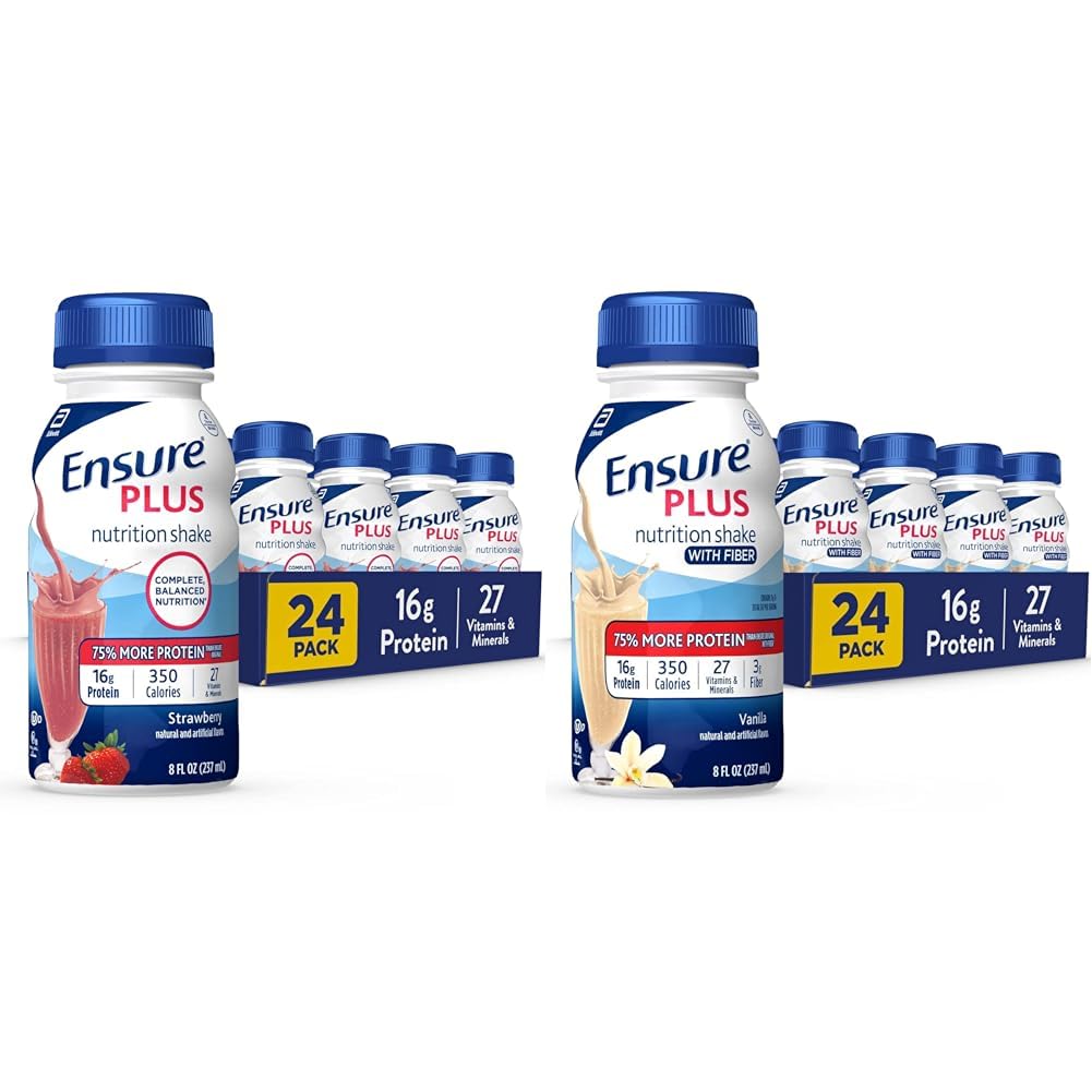 16 Grams of protein & Tavsiye Plus Sıvı Beslenme Shake ile Fiber, 16 Protein Gramleri, Vanilla, 8 Fl Oz Şişe (24 paketi)
