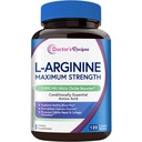 Doktor'un Tarifleri L-Arginine 1000 mg, maksimum Dose, Nitrik Çimento Üretimi, Kan Akışı ve Vascular Fonksiyonlar, Endurance and Workout Support for Men and Women, 120 Kaplamalı Tabletler