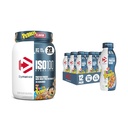 Performans protein Shake, Fruity Pebbles (12 paket) + ISO100 Whey Protein Toz Isolate, Meyveli Pebbles (20 hizmet)