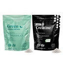 B-FIT B Vegan Protein + Sadecetine - Pea Protein Toz 600g - Bitki bazlı Protein Shake - Kretine Monohidrat Toz - Krepure - 90 Hizmet - 450 g
