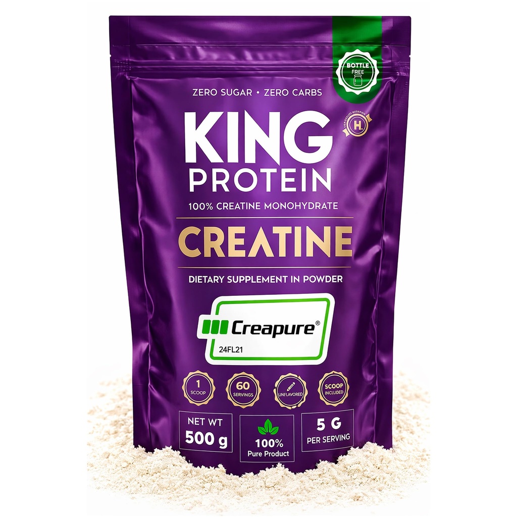 100 Unflavored Tinatine Monohidrat Toz | Servis başına 5g | Vegan & Sugar Free | Kreta® Monohidrattine Toz & Scoop Dahil | 500g Bulk Bag, 100 Hizmetler