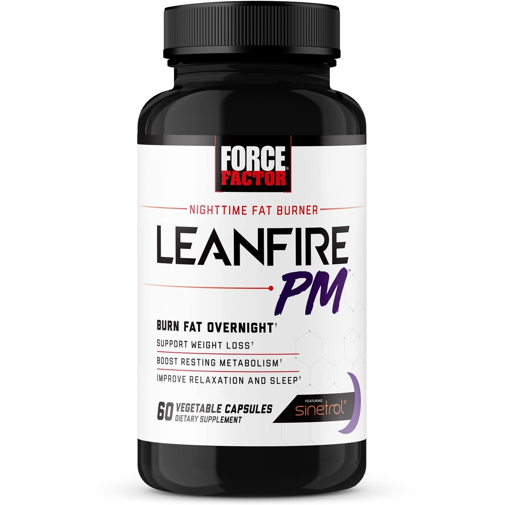 Güç Faktörü LeanFire Kilo Kayıpsı Bir Sonraki -Gen SLIMVANCE Termogenic Fat Burner 60 Capsules ve Overnight Fat Burner 60 Capsules ile