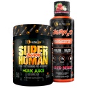 ALPHA LION Stubborn Fat Kayıpı – Superinsan Burn Pre Workout + Burn2O Sıvı L-Carnitine 2000 mg (ShredBerry) – 2in-1 Termogenic Fat Yanağı için