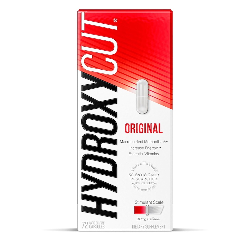 Hidroxycut Original - 72 Hızlı-Release Capsules - 200 mg Caffeine - Boost Metabolism, Burn Calories, Enerjiyi Artırıyor - Kadınlar ve Erkekler için