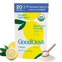 GOODONYA Organik Hydration Electrolyte Drink Mix, Sertifikalı Organik Hydration Toz, Non-GMO, Biochecked Glyphosate Free, Low Sugar, Lemonade Flavor, No Yapay Flavors, 20 Hizmetler
