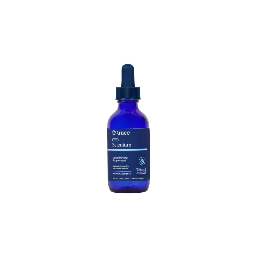 Trace Minerals Liquid Ionic Selenium - High-Absorption Selenium Supplement for Daily Immune Support - Hormone & Antioxidant Support - Gluten-Free - Vegan - Non-GMO - 2 fl oz (48 Servings, 1 Pack)