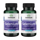Swanson Selenium (L-Selenomethionine) - Herbal Supplement Kalp Sağlığı ve Prostat Sağlığı - Immune System & Yourroid Health - (300 Capsules, 100mcg each) (2 Pack)