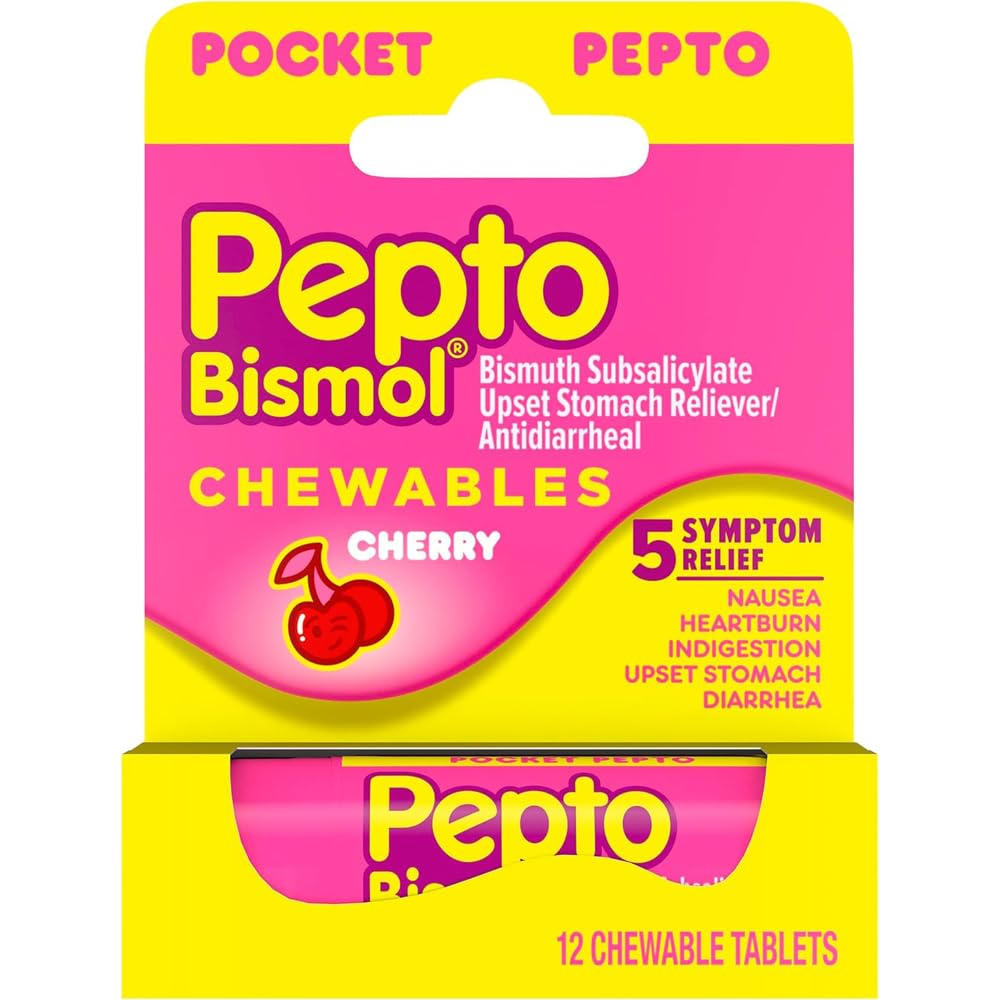 Pepto To Go Chrry Chew 12 Dimension 12ct Pepto To Go Cherry Chewable 12ct