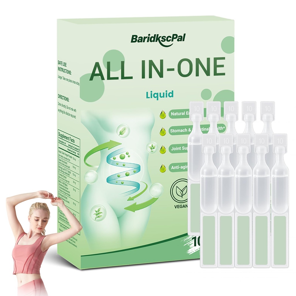 Six-in-One Health Solution Oral Liquid, Natural Advanced Body Care Liquids Drop, Six-in-One Oral Liquid for Women and Men, Companying Skin and Body Shaping Care (1 Box)