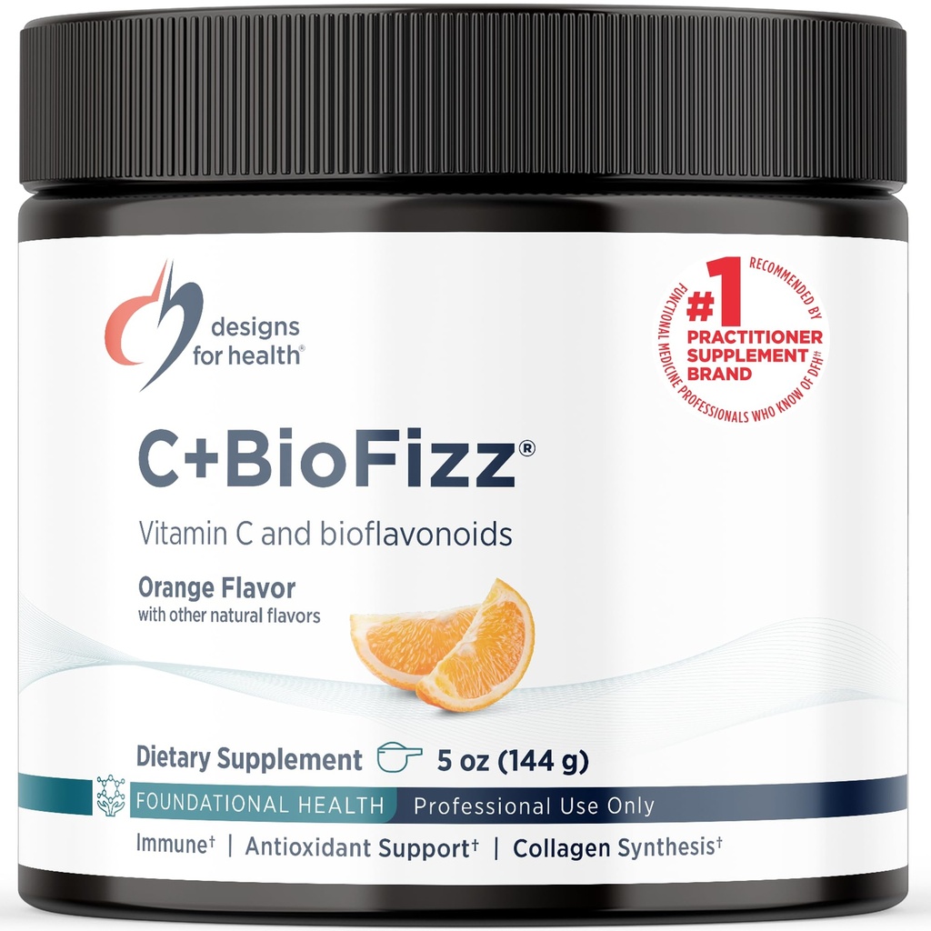 Sağlık C+BioFizz Fizzy Vitamin C İçecek Toz Yüksek Potency Toz Biyoflavonoyaklarla - Immune + Antioksit - Vegan (36 Hizmet / 144g)