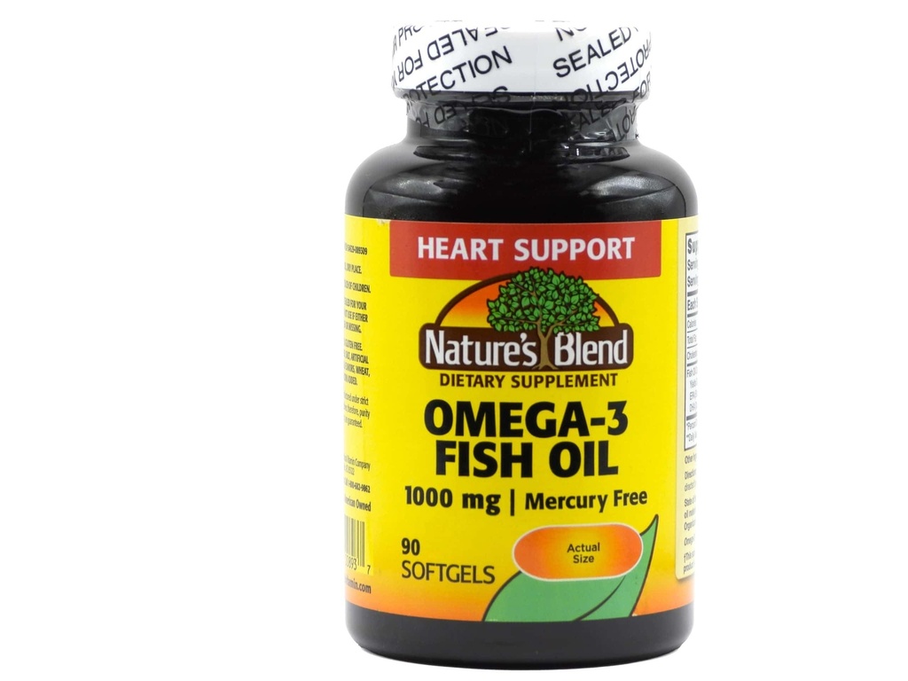 Doğalar Omega-3 Fish Oil, 1000 mg, 90 Softgels