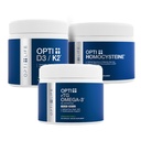 Opti+ Heart & Vascular Health Sche - rTG Omega-3, Homocysteine B-Vitamins & D3 K2 Supplement Kit | Supports Cardiovascular Wellness & Sağlıklı Ağlama* | 3 Ürün Daily Heart Support Pack