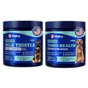 Dog Eye and Liver Wellness Sche – Vizyon Antioksis ve Omega-3s Plus Milk Butle Liver Detox Chews with NAC and Curcumin – Natural Daily Health Support for Dogs of All Breeds