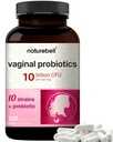 NatureBell Vaginal Probiyotiks for Women, 10 Milyar CFU, 120 Veggie Capsules | PH Balance Probiyotiks and Prebiyotiks - Lactobacillus Vaginal Supplement – Supports Odor, Flora & Yeast
