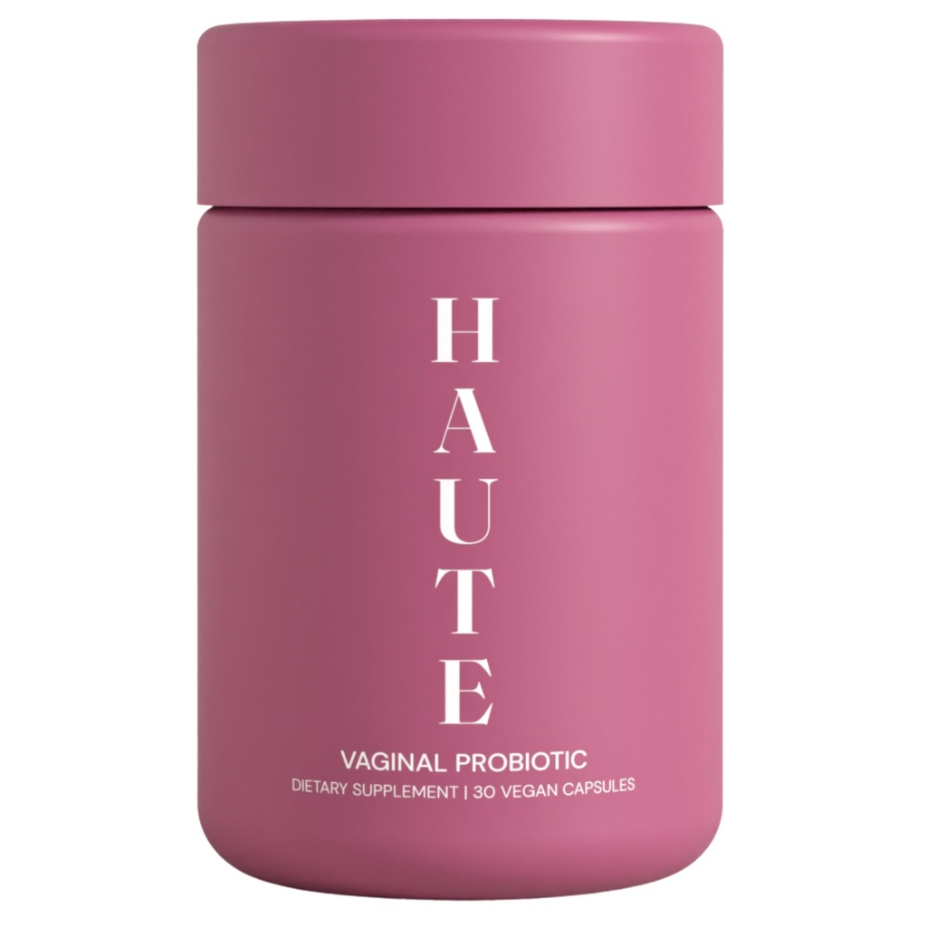 HAUTE Vaginal Probiyotiks with Prebiyotiks and Lactobacillus Crispatus, pH Denge, Sağlıklı Vaginal Odor, Digestive Support, 30 Count Count Count Count